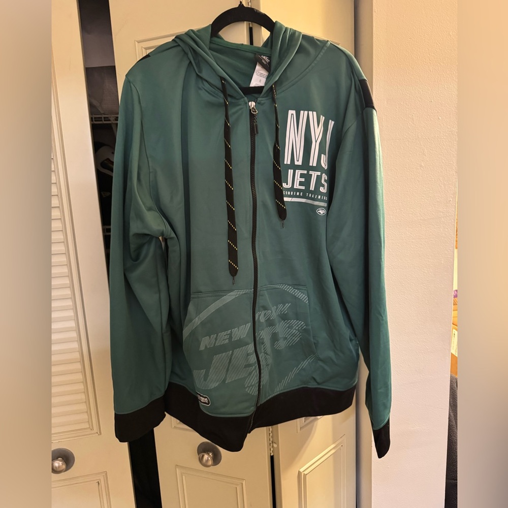 Jets Zip-up hoodie NWOT